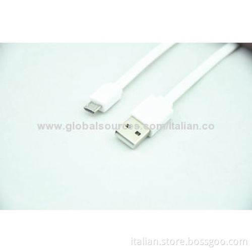 USB 2.0 Noodle Cable for Samsung, Flat TPE, OEM Orders WelcomedNew